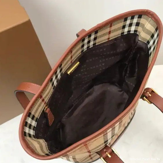 Official First Bag Ru BURBERRY Bag Tote 0610